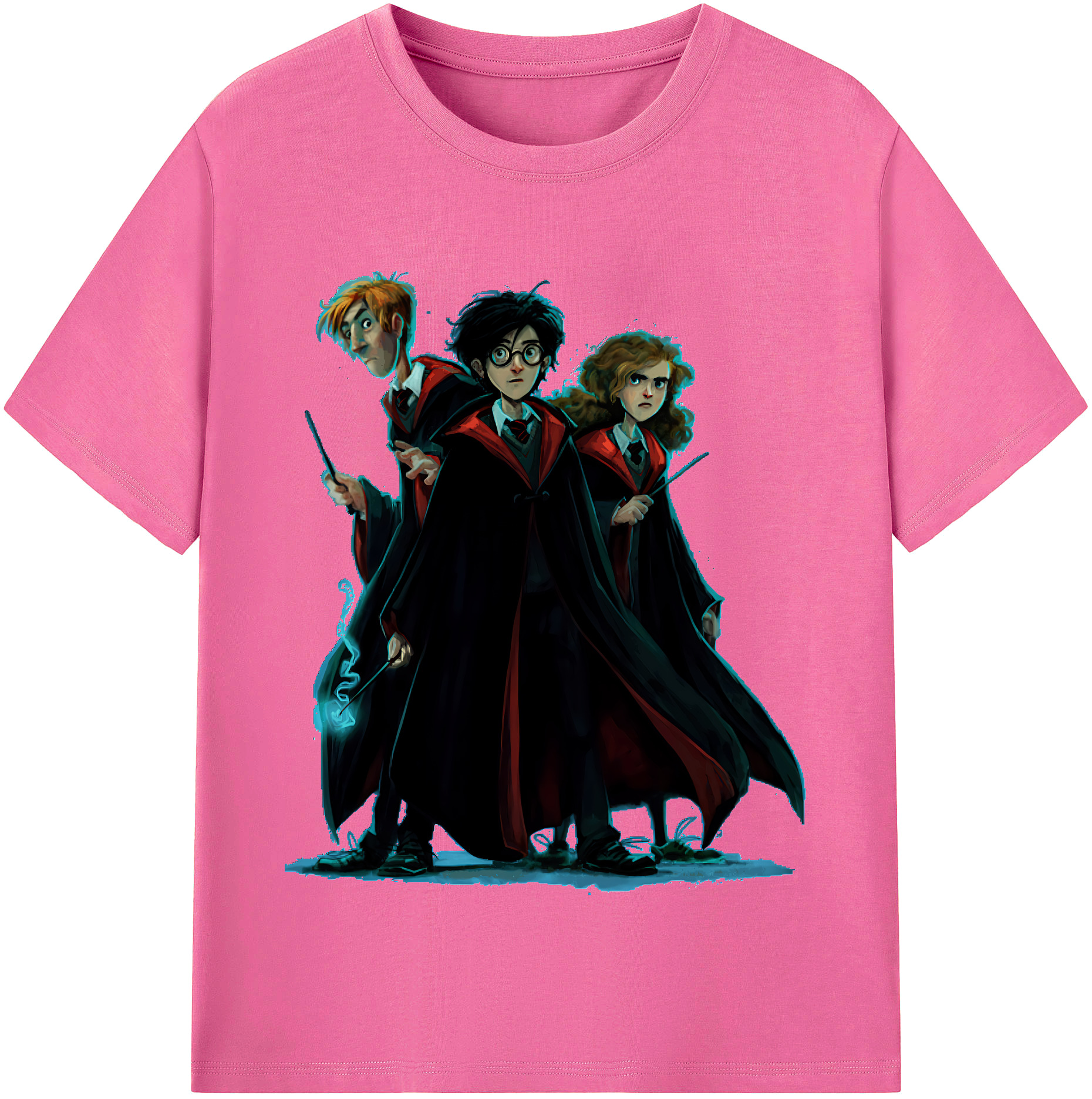 （画像用） Harry Potter ハリー・ポッターシリーズ レディースカジュアルプリントTシャツ（綿100％）